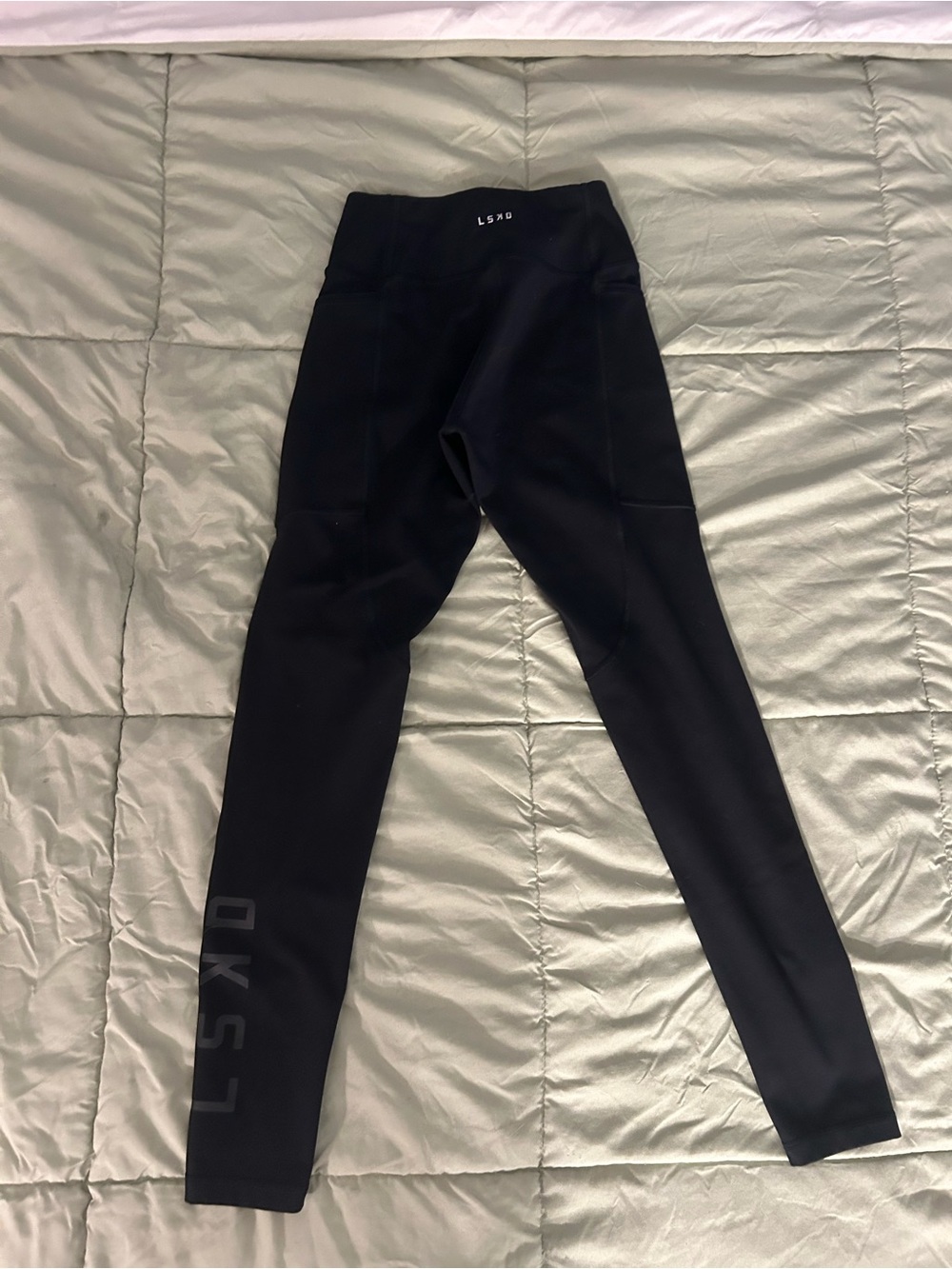 LSKD Women's Black High-Rise Performance Leggings
